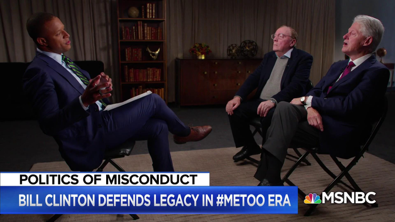 Craig Melvin with author James Patterson and Bill Clinton